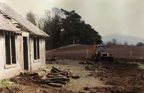 Old photo of farm-worker's cottage at Pond Cottage